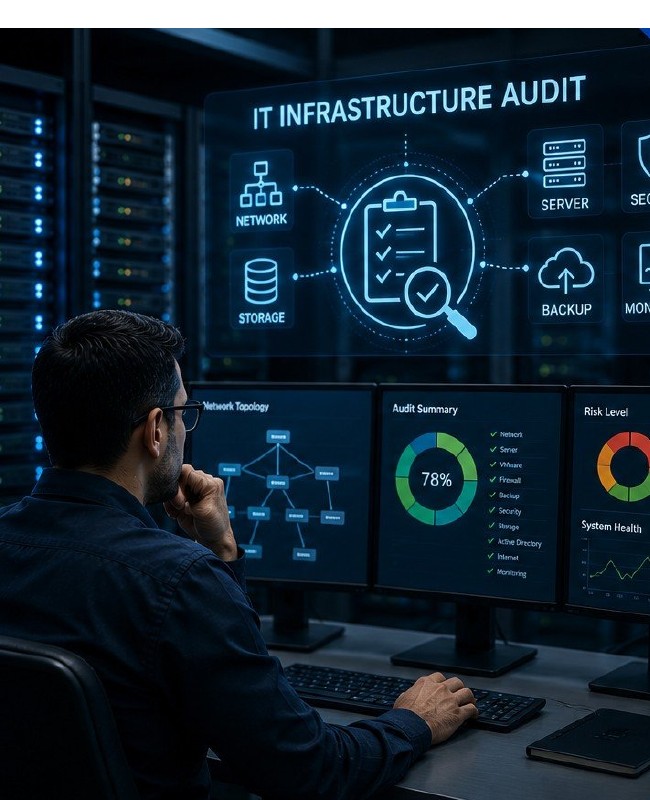 IT infrastructure audit dashboard